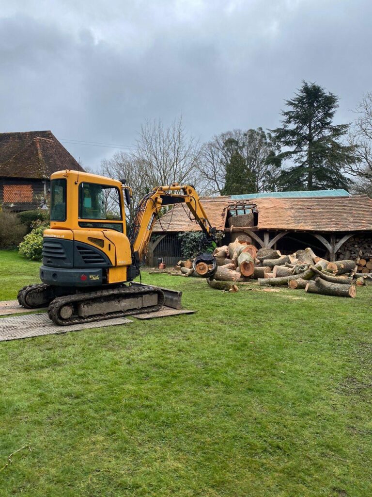 This is a photo of tree surgery being carried out in Harrogate, North Yorkshire by The Tree Surgeon Harrogate.